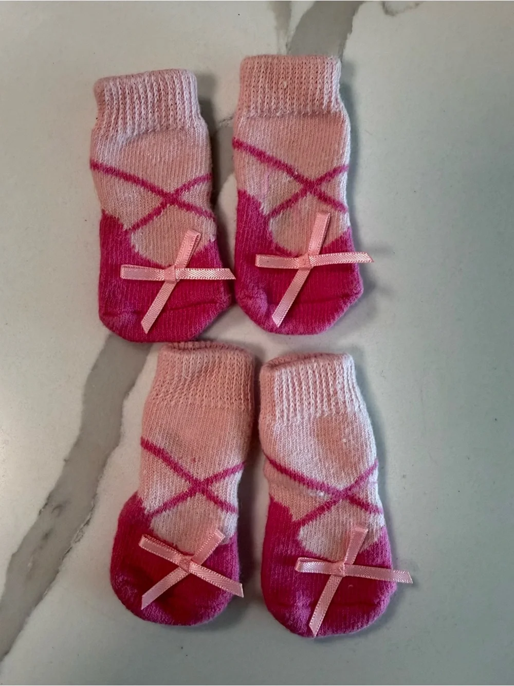 Pet Dog Slip On Princess Ballerina Socks Set Of 4 Pet Apparel Small EUC